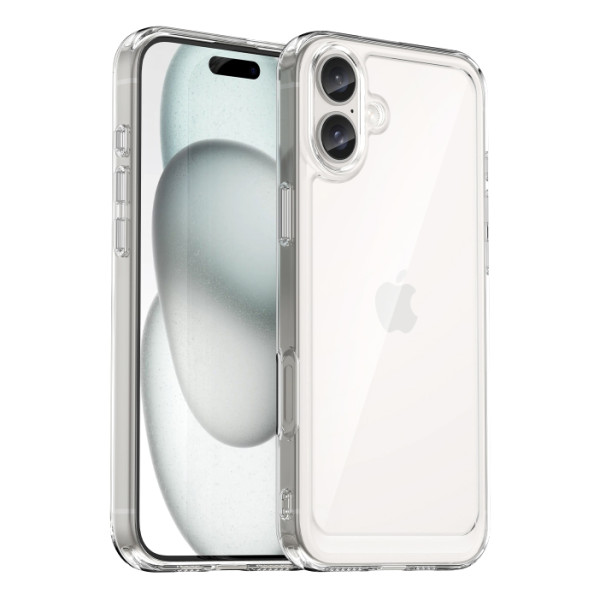 Чохол для iPhone 16 Plus прозорий протиударний