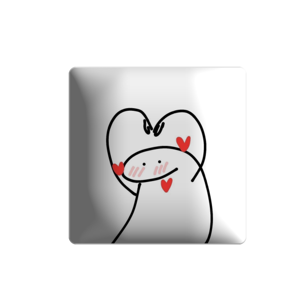 3D sticker "Love is in the air"