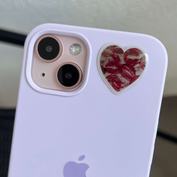 3D sticker "Heart in kisses"