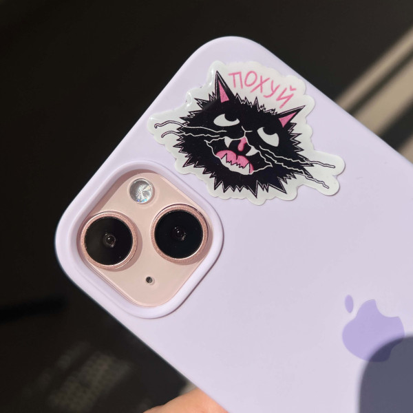 3D sticker "Whatever cat"