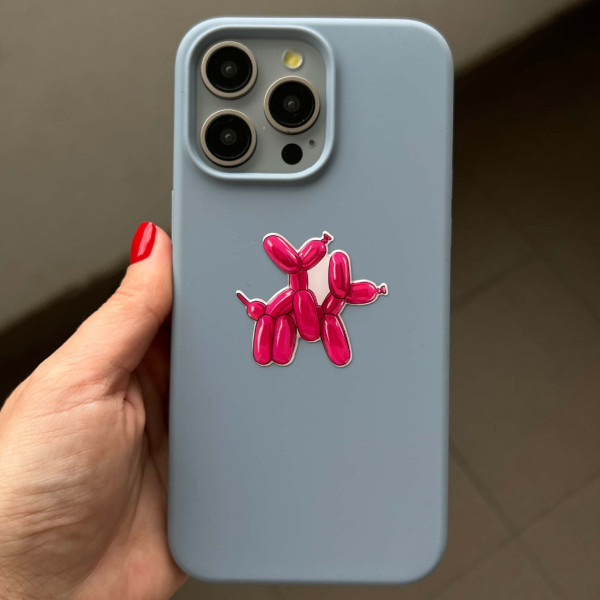 3D Sticker "Pink Balloon Dog" (updates)