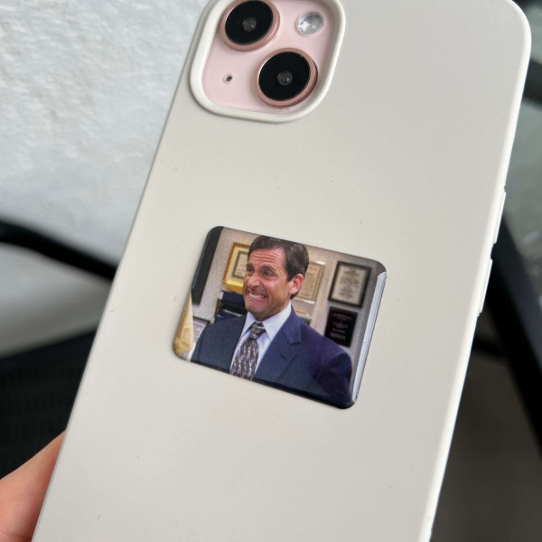 3D sticker "Smiling Michael Scott"