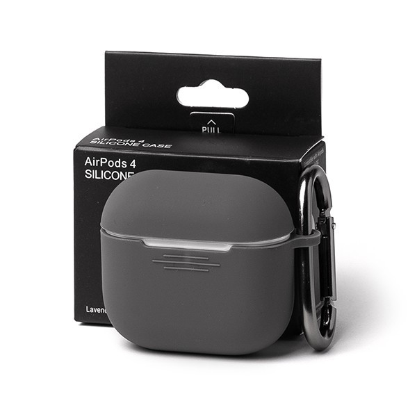 Чохол для AirPods 4 з карабіном Gray