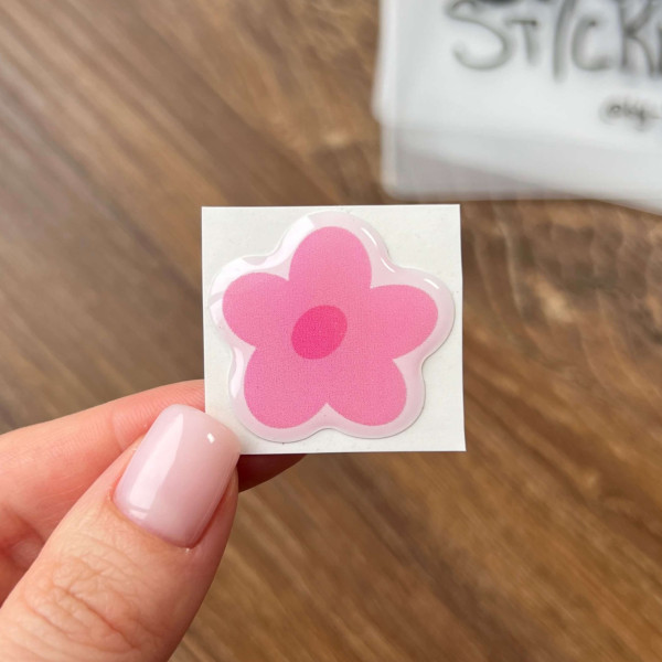 3D sticker "Pink flower"