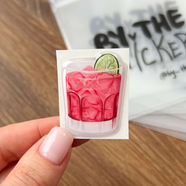 3D sticker "Gin and tonic"