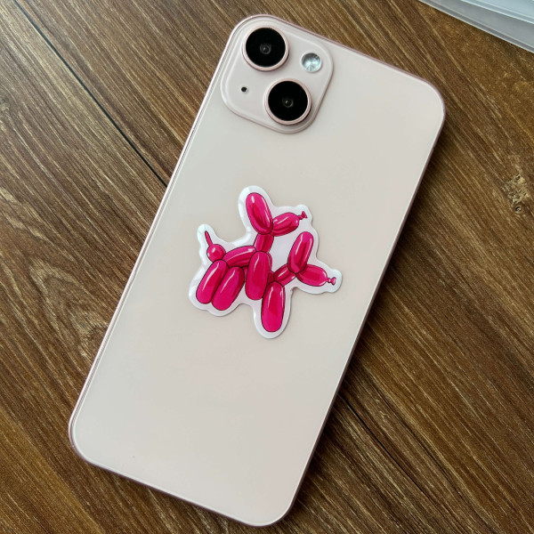 3D стікер "Pink balloon dog"
