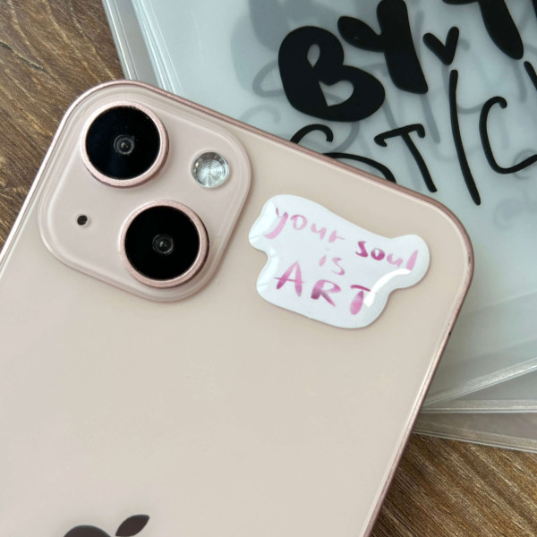 3D sticker "Your soul is art"