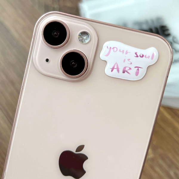 3D sticker "Your soul is art"