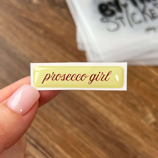 3D стікер "Prosecco girl"