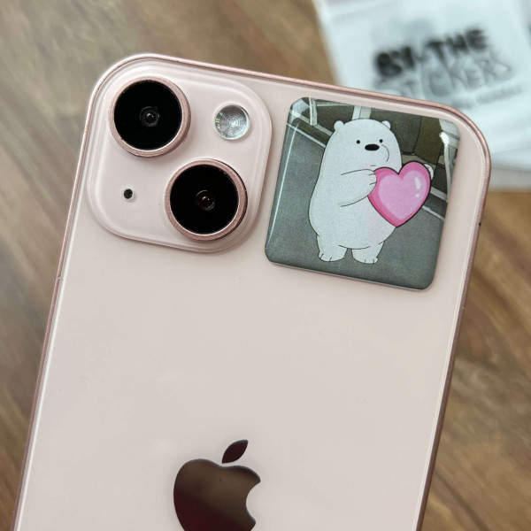 3D sticker "Bear and love"