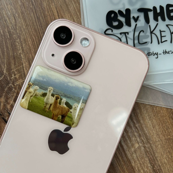 3D sticker "Alpacas"