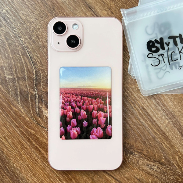 3D sticker “Pink tulips”