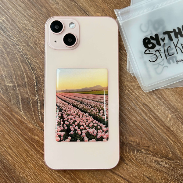 3D sticker "Pink flowers"