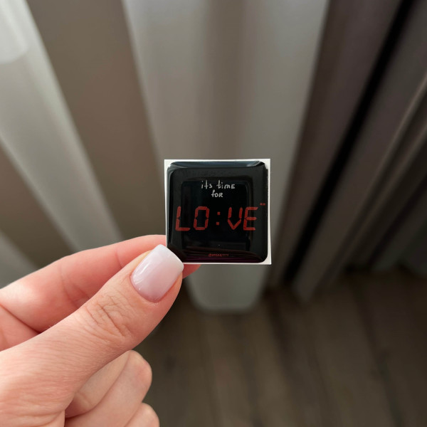 3D стікер "It`s time for love"