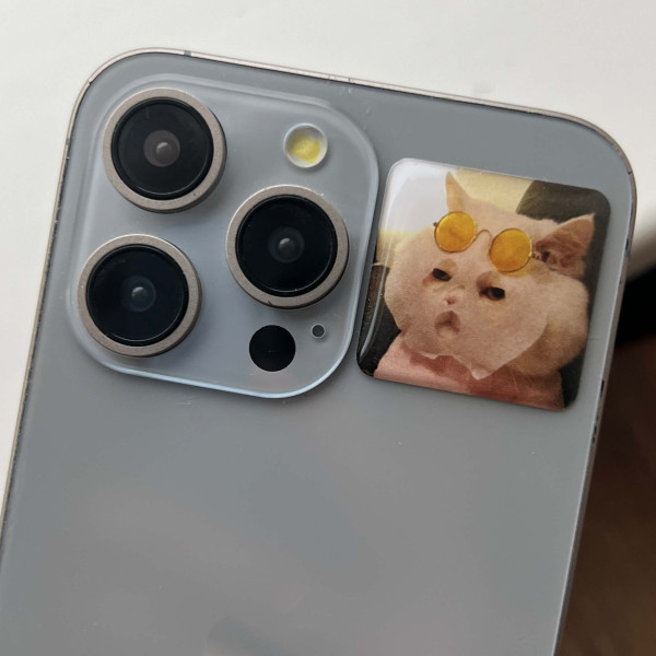 3D sticker "Cat in a mask"