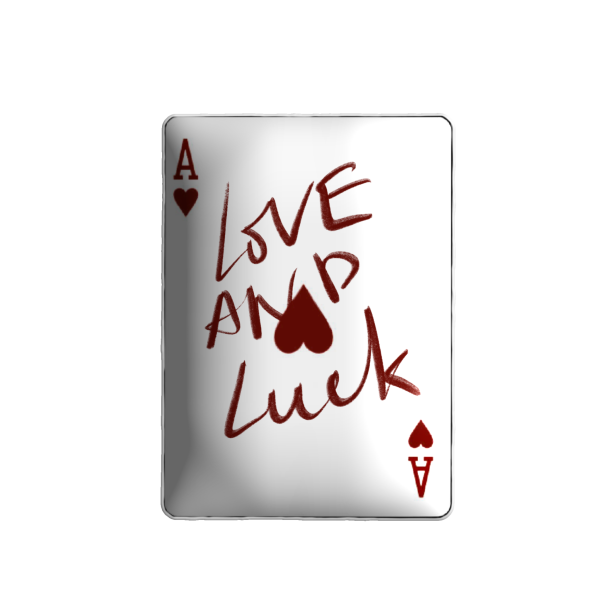 3D стікер "Карта `Love and luck`"