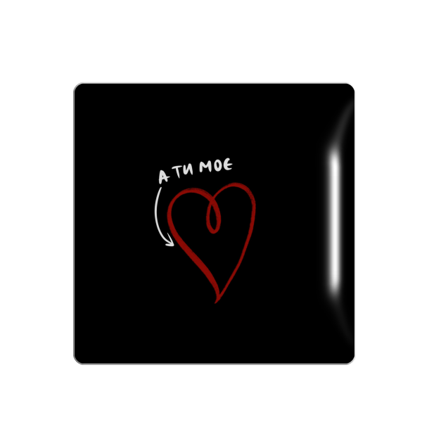 3D sticker "Heart and the inscription 'And you are mine'"