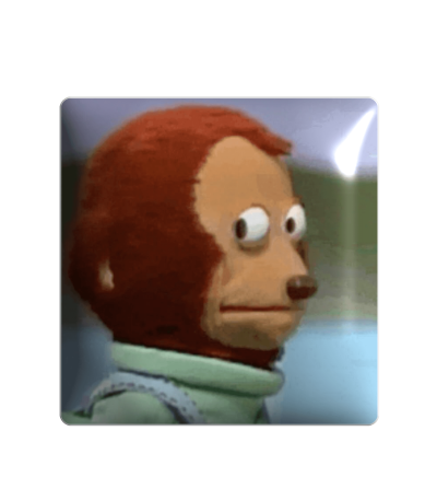 3D стікер "Surprised little monkey"