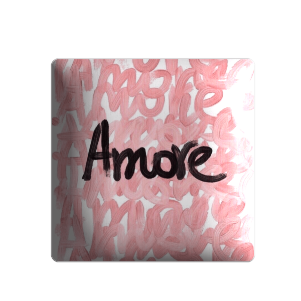 3D стікер "AMOR рожевий"