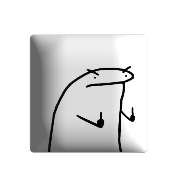 3D sticker "F Off"
