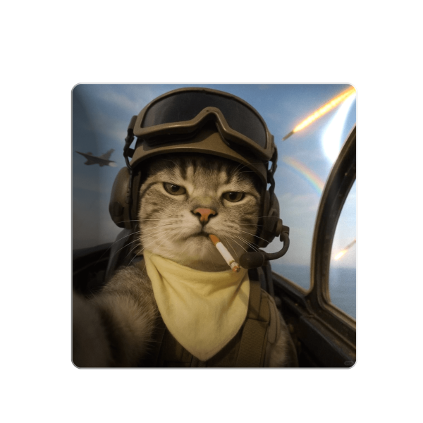 3D sticker "Cat's selfie"