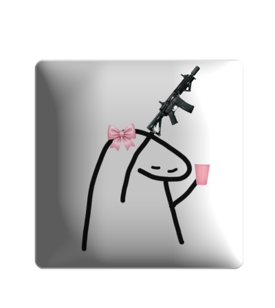 3D стікер "Pink girl"