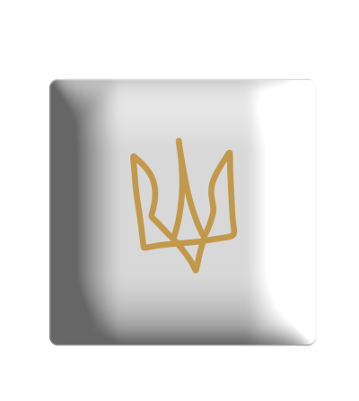 3D sticker "Coat of Arms of Ukraine"