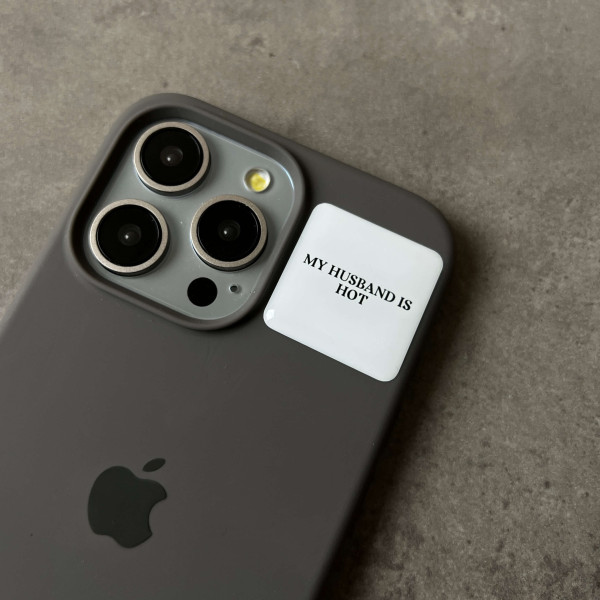 3D sticker "My husband is hot"