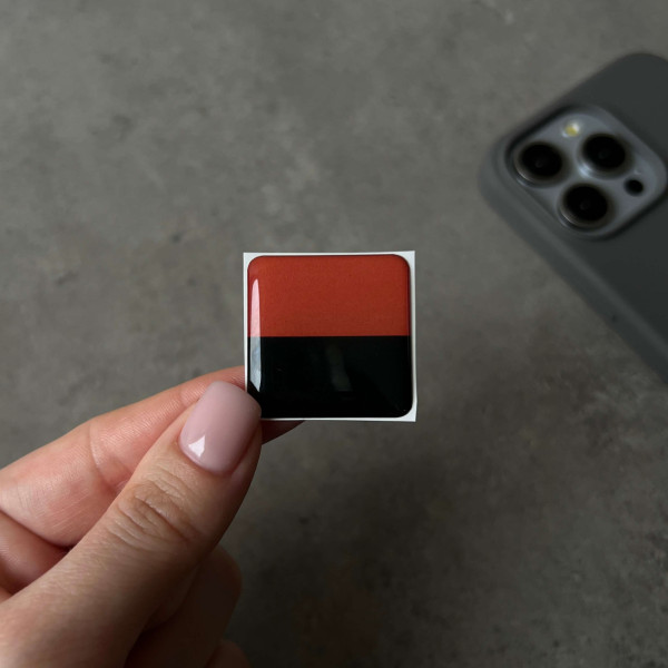 3D sticker "Red-Black Flag of OUN-UPA"