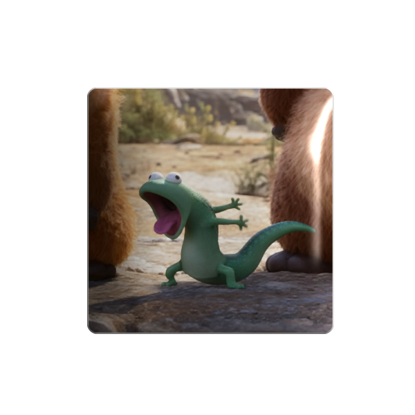 3D sticker "Tom Lizard"
