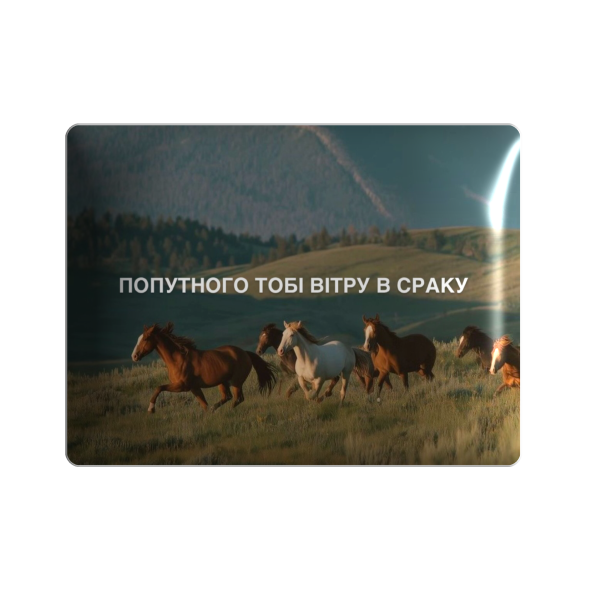 3D sticker "Попутного  тобі вітру"