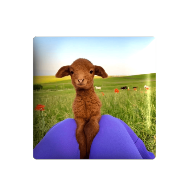3D sticker "Cute lamb"