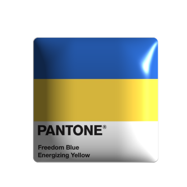 3D стікер "Прапор України Pantone"