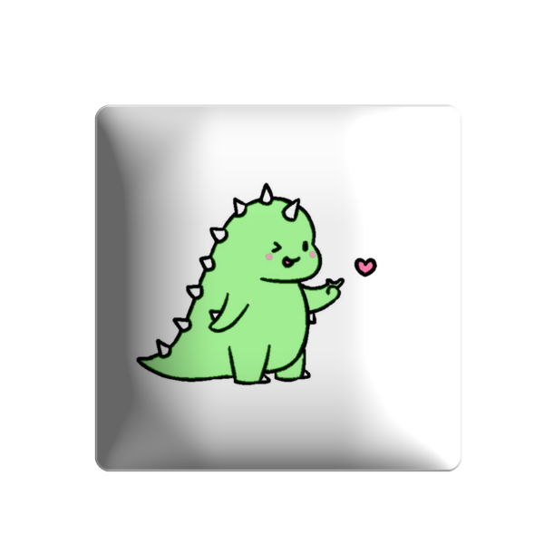 3D sticker "Green dinosaur"