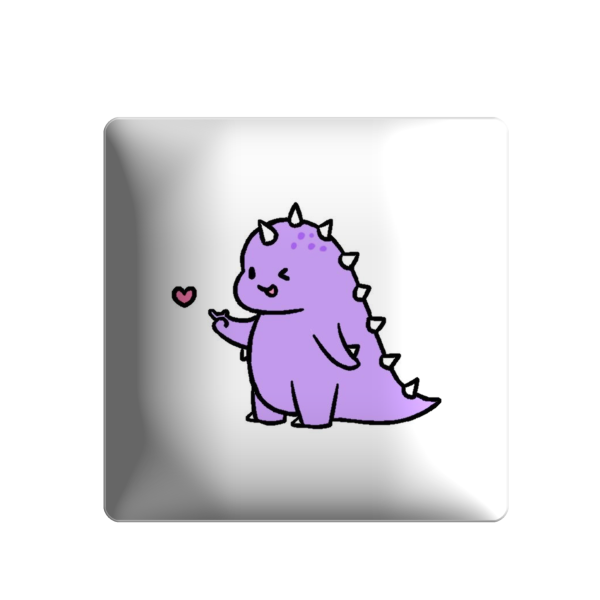 3D sticker "Purple dinosaur"