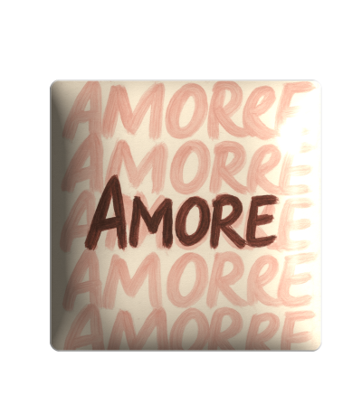 3D sticker "Amor pink"