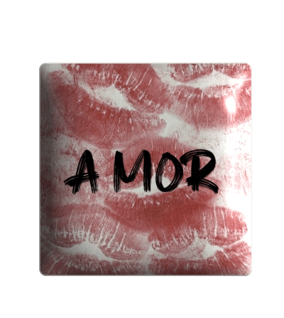 3D sticker "Amor and kisses"