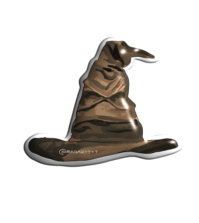 3D sticker “Harry Potter hat”