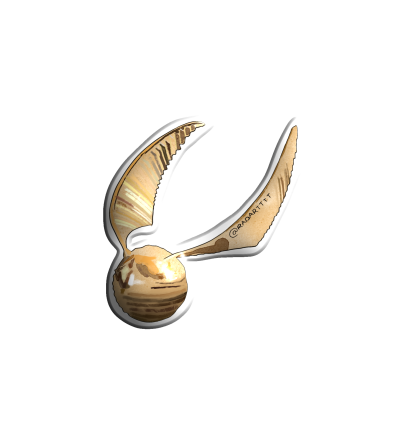 3D sticker “Harry Potter golden snitch”