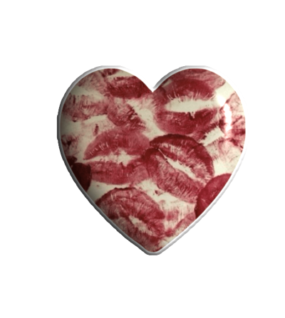 3D sticker "Heart in kisses"