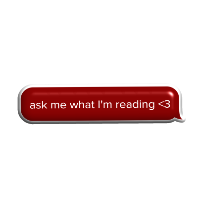 3D sticker "Ask me what I`m reading"