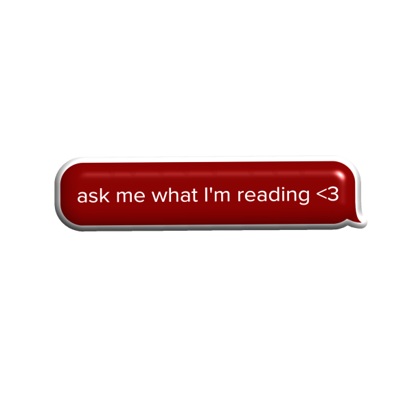 3D стікер "Ask me what I`m reading"