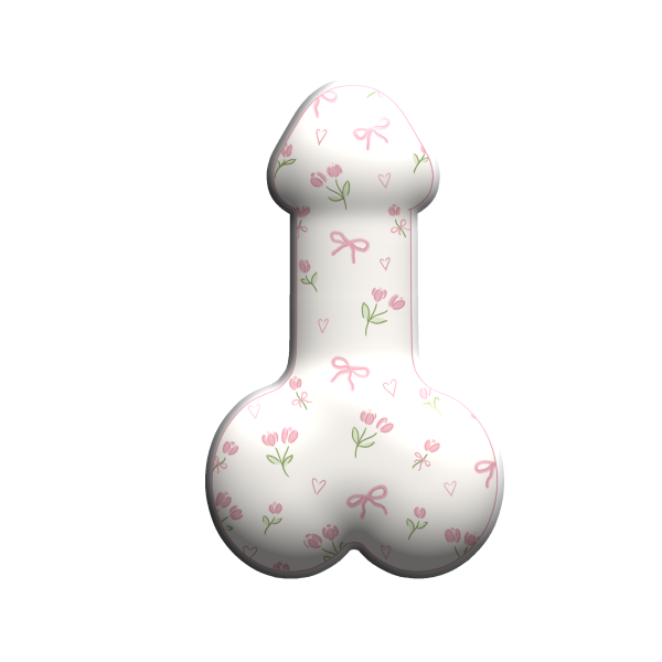 3D sticker "White dick"