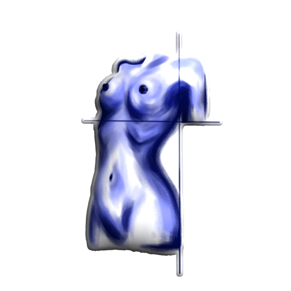 3D sticker "Woman body" (updates)