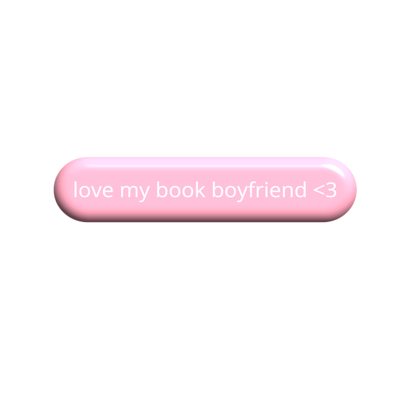 3D стікер "Love my book boyfriend"