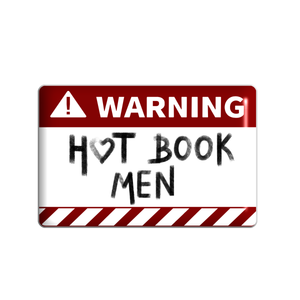 3D sticker "Hot book man"