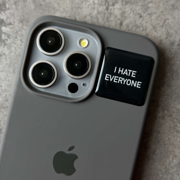 3D sticker "I hate everyone"