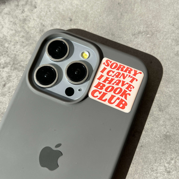3D sticker "Sorry I can`t I have book club"