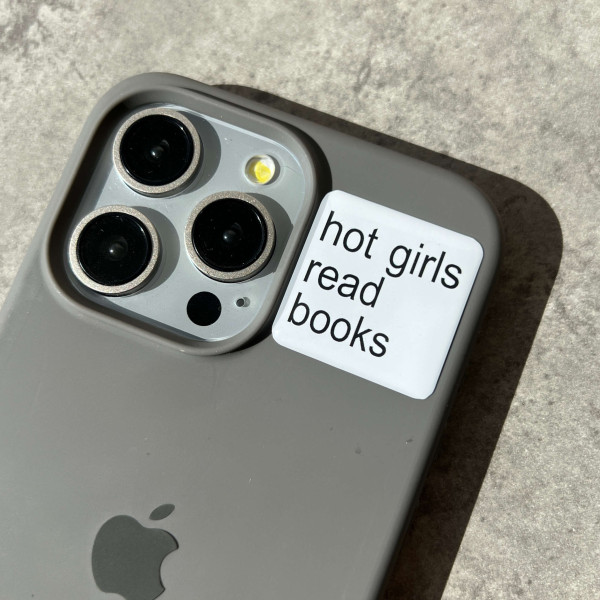 3D стікер "Hot girls read books"