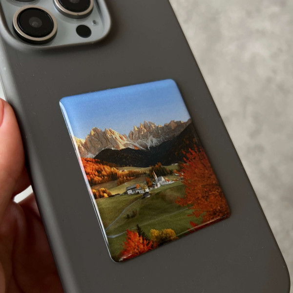 3D стікер "Autumn Mountains, розмір 5x6 см"
